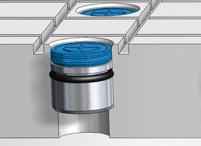 SCHUNK Planos Vacuum table 400mm X300 mmX 28 mm (WITH FRICTION ISLANDS)