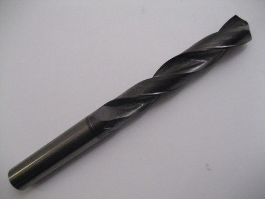 11.1mm CARBIDE 5 x D 2 Fluted TiALN Coated Gold Drill