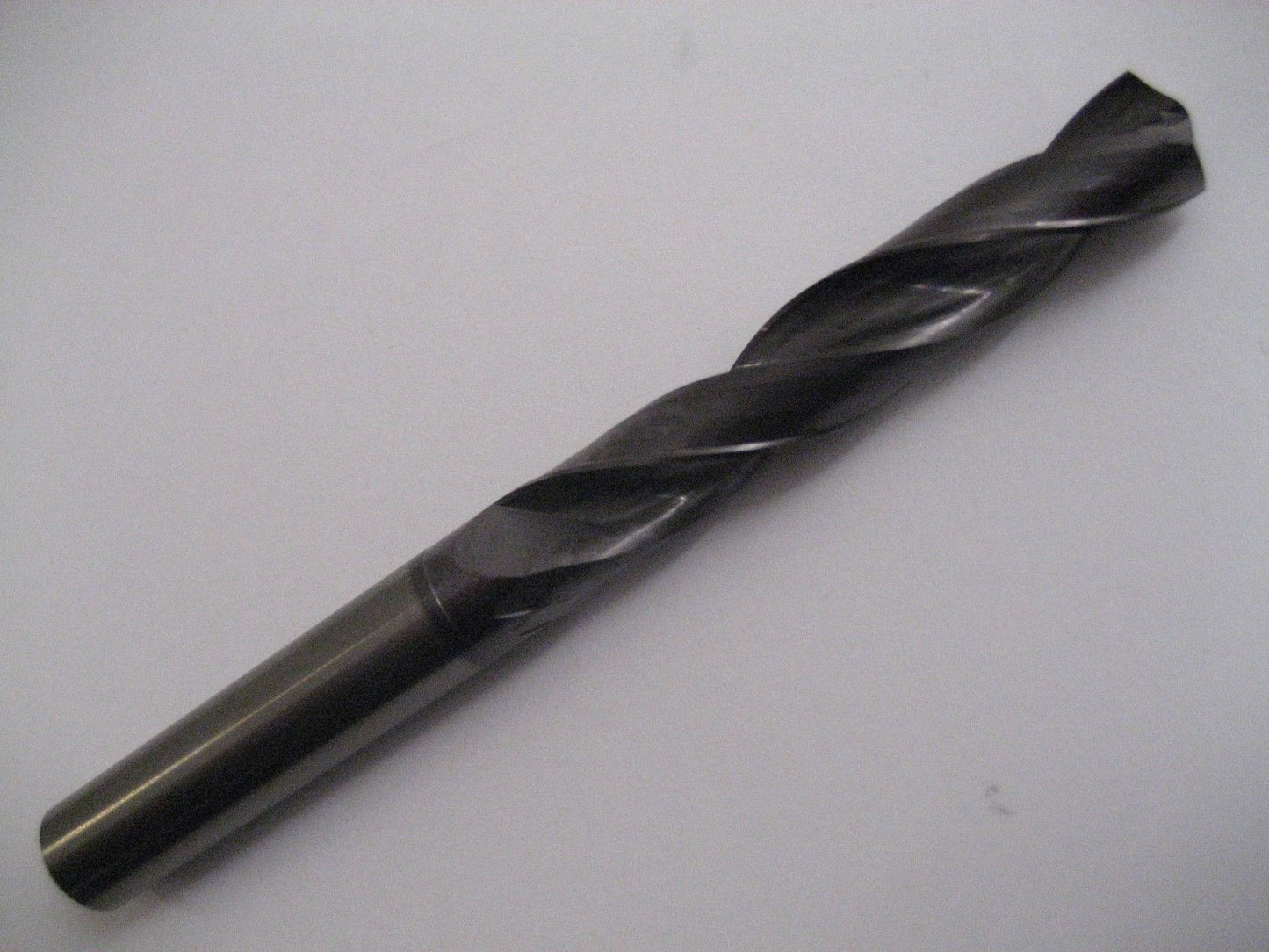 12.8mm CARBIDE 5 x D 2 Fluted TiALN Coated Gold Drill